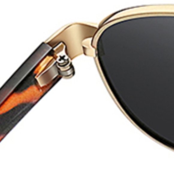 New Polarized Aviator Tortoise Shell Sunglasses - Picture 12 of 15
